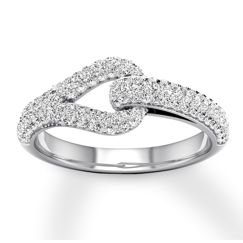 Main Image 1 of Love + Be Loved Diamond Ring 3/4 ct tw Round-cut 10K White Gold