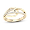 Thumbnail Image 1 of Love + Be Loved Diamond Fashion Ring 1/6 ct tw 10K Yellow Gold