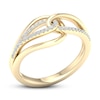 Thumbnail Image 4 of Love + Be Loved Diamond Fashion Ring 1/6 ct tw 10K Yellow Gold