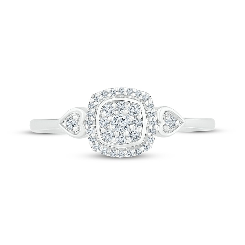 Diamond Ring 1/6 ct tw 10K White Gold