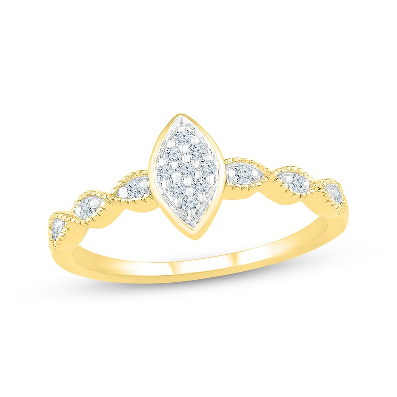 Diamond Ring 1/8 ct tw 10K Yellow Gold
