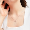 Thumbnail Image 3 of Hallmark Diamonds Paw Necklace 1/10 ct tw Sterling Silver 18&quot;