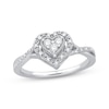 Thumbnail Image 0 of Diamond Heart Ring 1/5 ct tw Sterling Silver