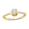 Thumbnail Image 0 of Center of Me Diamond Ring 1/4 ct tw 10K Yellow Gold