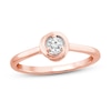 Thumbnail Image 0 of Center of Me Diamond Ring 1/10 ct tw 10K Rose Gold