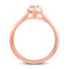 Thumbnail Image 1 of Center of Me Diamond Ring 1/10 ct tw 10K Rose Gold