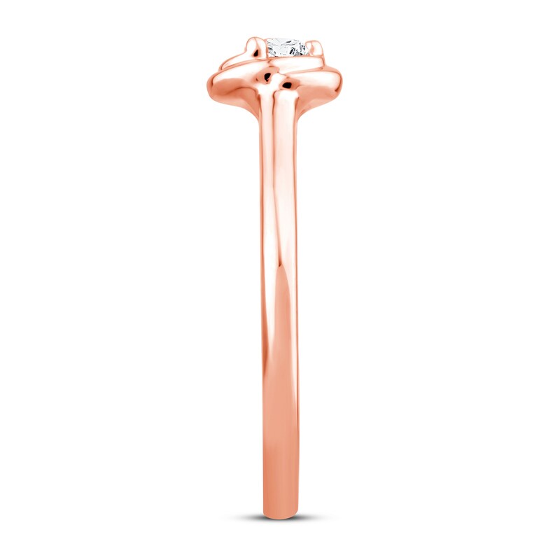 Center of Me Diamond Ring 1/10 ct tw 10K Rose Gold