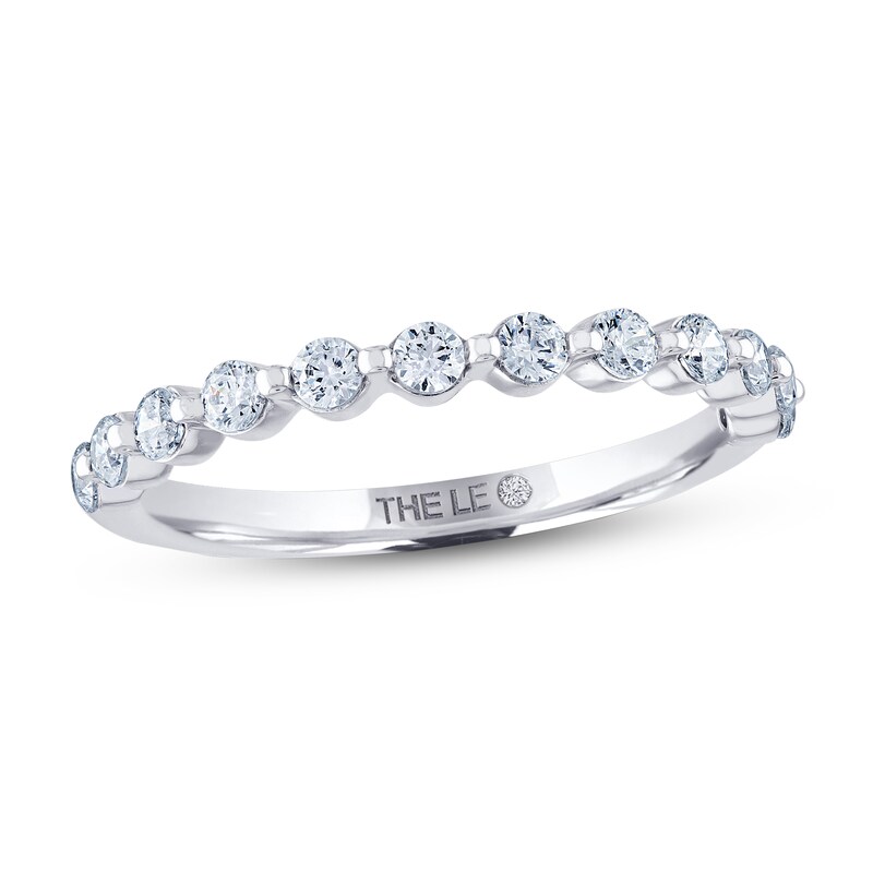 THE LEO Diamond Anniversary Ring 1/2 ct tw Round-cut 14K White Gold