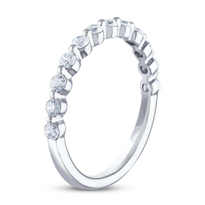 THE LEO Diamond Anniversary Ring 1/2 ct tw Round-cut 14K White Gold
