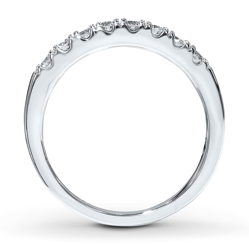 THE LEO Diamond Anniversary Ring 3/8 ct tw Round-cut 14K White Gold