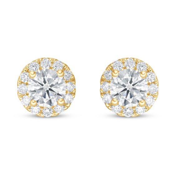 LabCreated Diamond Earrings 1 ct tw 14K Yellow Gold Kay