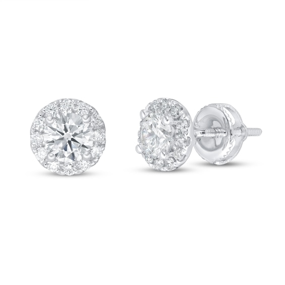 KAY Lab-Grown Diamonds Earrings 1 ct tw 14K White Gold (F/SI2)