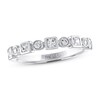 Thumbnail Image 0 of THE LEO Diamond Wedding Band 1/2 ct tw Princess & Round 14K White Gold