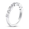 Thumbnail Image 1 of THE LEO Diamond Wedding Band 1/2 ct tw Princess & Round 14K White Gold
