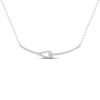 Love + Be Loved Diamond Necklace 1/6 ct tw Sterling Silver 18"