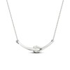 Love + Be Loved Diamond Necklace 1/6 ct tw Sterling Silver 18"