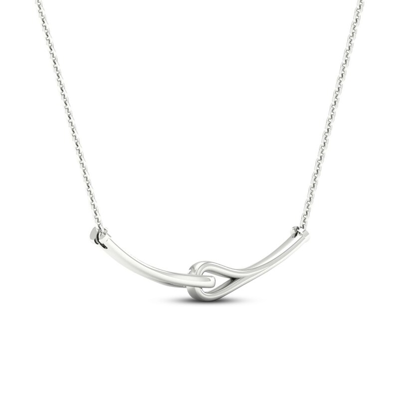 Love + Be Loved Diamond Necklace 1/6 ct tw Sterling Silver 18"