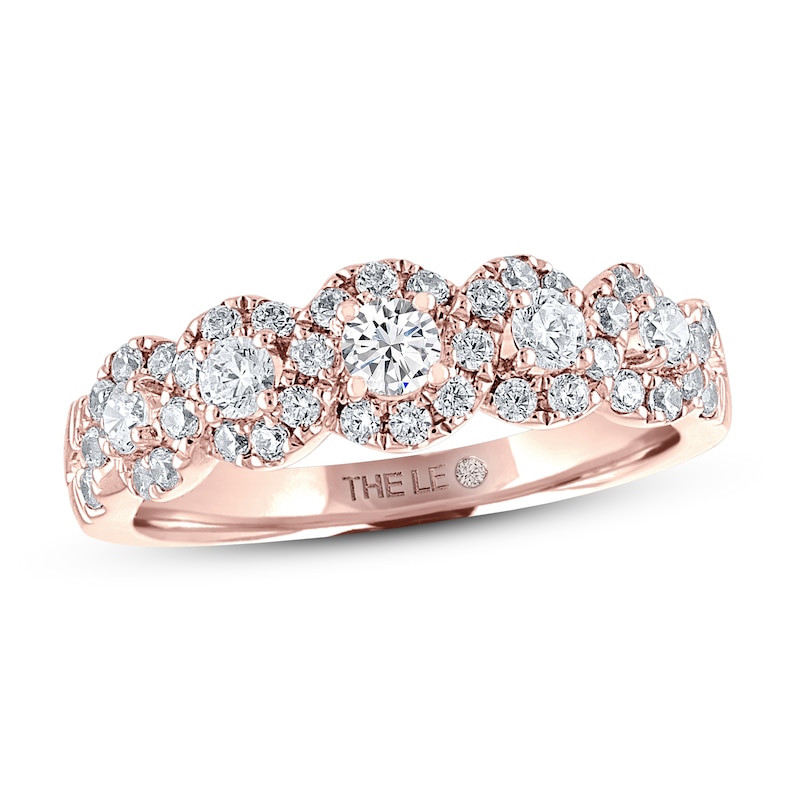 THE LEO Diamond Anniversary Ring 3/4 ct tw Round-cut 14K Rose Gold