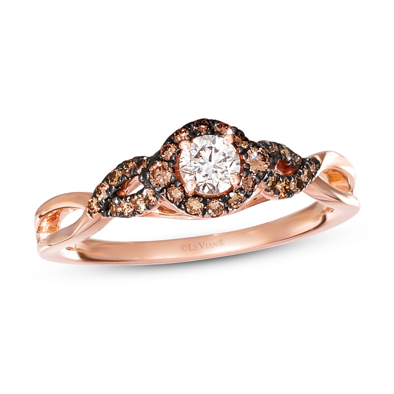 Le Vian Diamond Ring 1/2 ct tw 14K Strawberry Gold