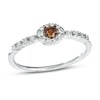Thumbnail Image 1 of Le Vian Nude and Chocolate Diamond Ring 1/4 ct tw 14K Vanilla Gold