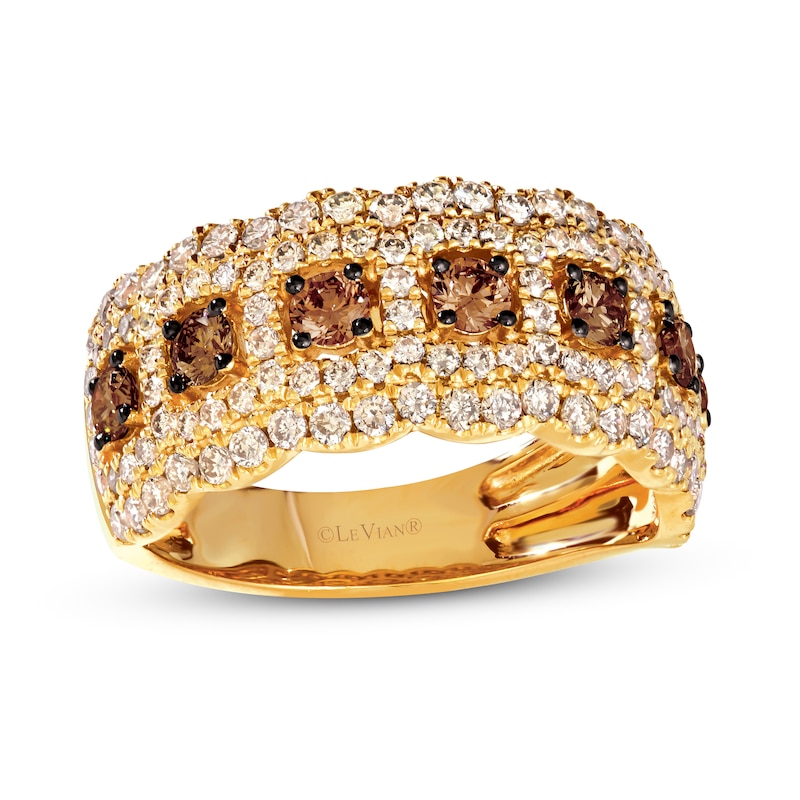 Le Vian Diamond Ring 1-1/2 ct tw 14K Honey Gold with 360
