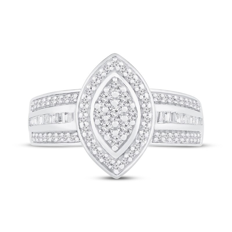 Diamond Ring 1/2 ct tw 10K White Gold