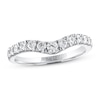 Thumbnail Image 0 of THE LEO Diamond Contour Anniversary Ring 1/2 ct tw Round-cut 14K White Gold