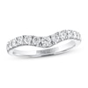 Thumbnail Image 1 of THE LEO Diamond Contour Anniversary Ring 1/2 ct tw Round-cut 14K White Gold