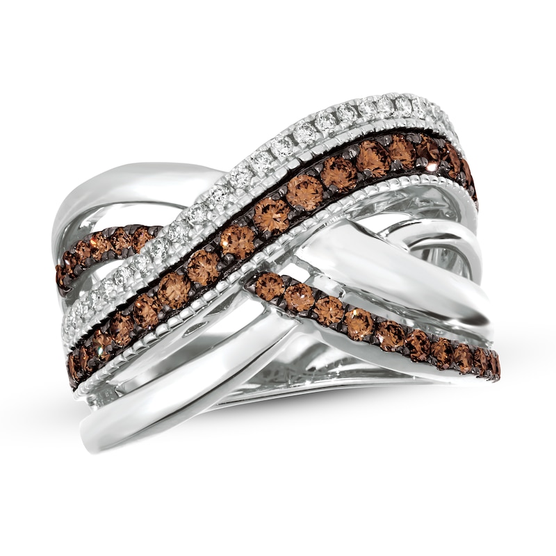 Main Image 1 of Le Vian Diamond 20th Anniversary Ring 1 ct tw 14K Vanilla Gold