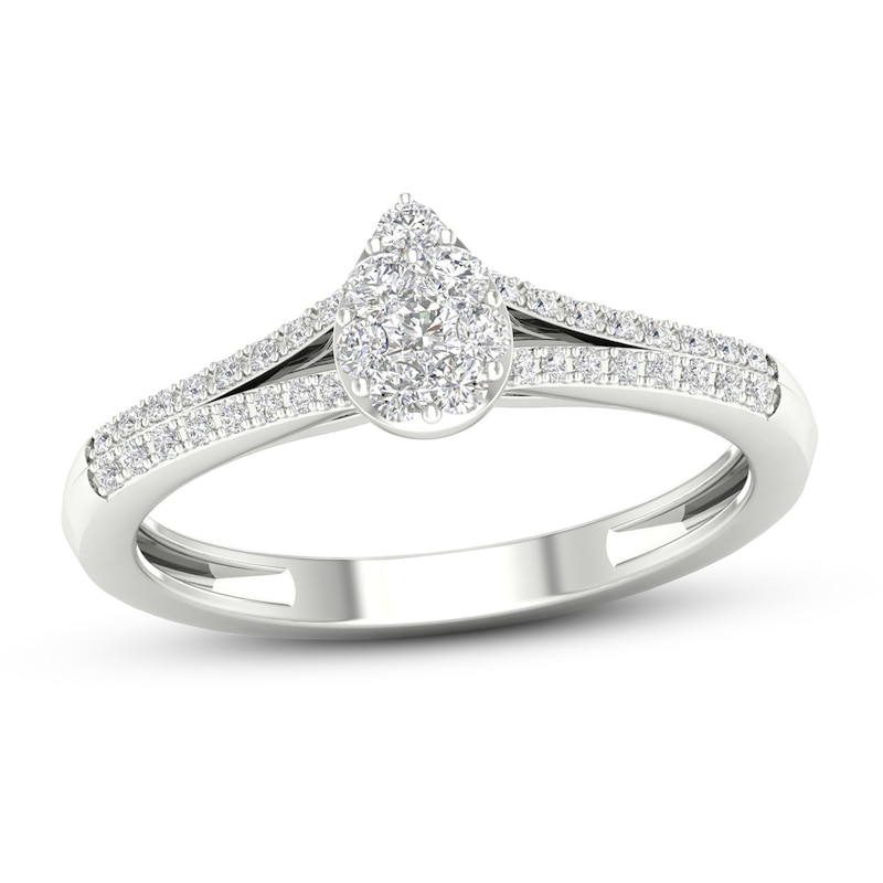 Diamond Promise Ring 1/4 ct tw Round-cut Sterling Silver | Kay