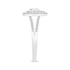 Thumbnail Image 2 of Diamond Heart Ring 1/2 ct tw Round-cut 10K White Gold