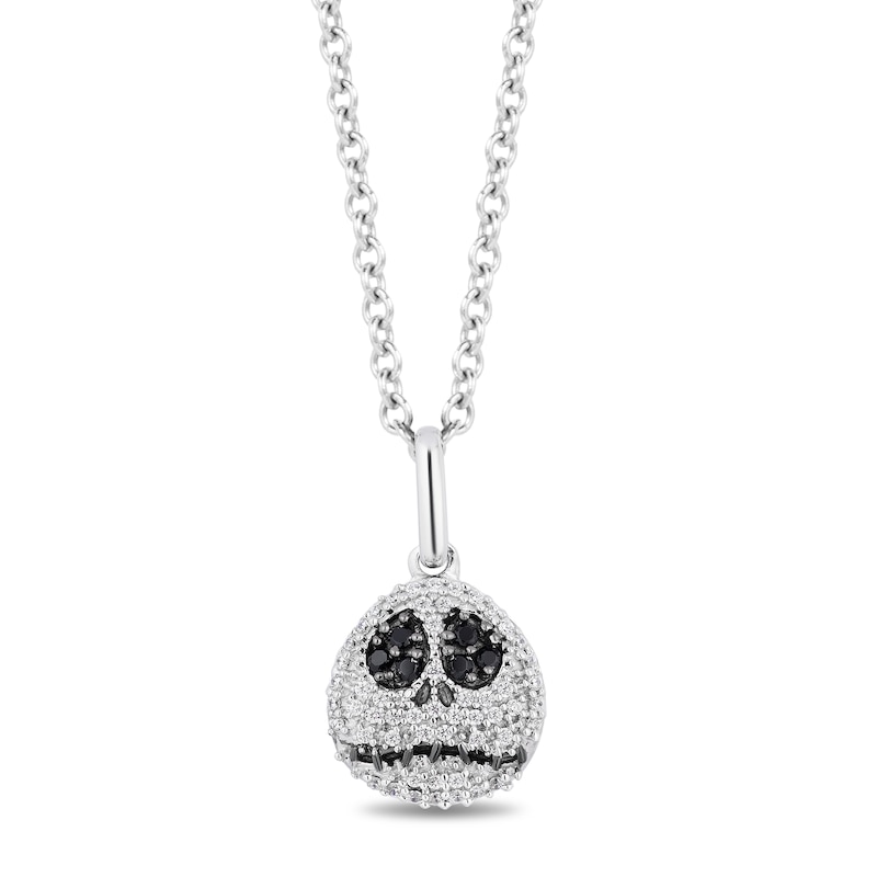Disney Treasures The Nightmare Before Christmas Diamond Necklace 1/6 ct tw Sterling Silver 17"