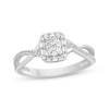 Thumbnail Image 1 of Baguette & Round-Cut Multi-Diamond Promise Ring 1/4 ct tw 10K White Gold