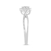 Thumbnail Image 3 of Baguette & Round-Cut Multi-Diamond Promise Ring 1/4 ct tw 10K White Gold