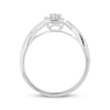 Thumbnail Image 4 of Baguette & Round-Cut Multi-Diamond Promise Ring 1/4 ct tw 10K White Gold