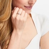 Thumbnail Image 5 of Baguette & Round-Cut Multi-Diamond Promise Ring 1/4 ct tw 10K White Gold