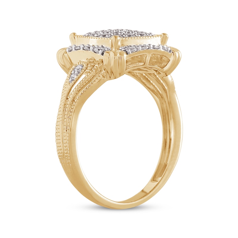 Diamond Fashion Ring 3/4 ct tw Round-cut 10K Yellow Gold