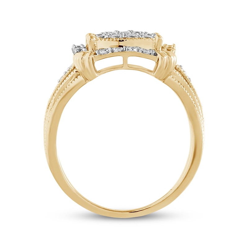 Diamond Fashion Ring 3/4 ct tw Round-cut 10K Yellow Gold