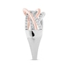 Thumbnail Image 3 of Diamond Fashion Ring 1/3 ct tw Round-cut 10K Two-Tone Gold
