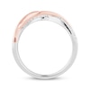 Thumbnail Image 4 of Diamond Fashion Ring 1/3 ct tw Round-cut 10K Two-Tone Gold