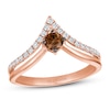Thumbnail Image 0 of Le Vian Chocolate Diamond Ring 1/2 ct tw 14K Strawberry Gold