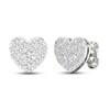 Thumbnail Image 0 of Lab-Created Diamonds by KAY Heart Earrings 1 ct tw 14K White Gold