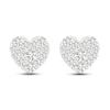 Thumbnail Image 3 of Lab-Created Diamonds by KAY Heart Earrings 1 ct tw 14K White Gold