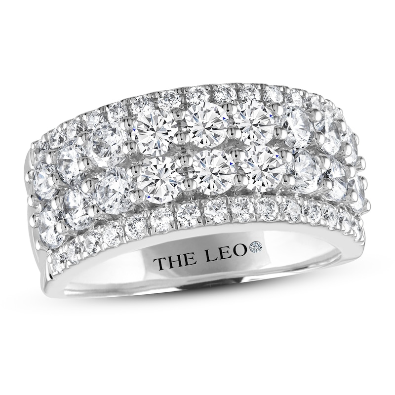 Main Image 1 of THE LEO Diamond Anniversary Ring 2 ct tw Round-cut 14K White Gold
