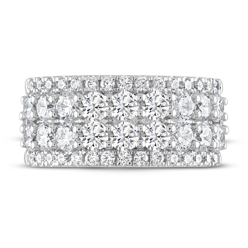 THE LEO Diamond Anniversary Ring 2 ct tw Round-cut 14K White Gold