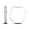 Thumbnail Image 1 of Lab-Created Diamonds by KAY Hoop Earrings 1 ct tw 14K White Gold