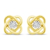 Thumbnail Image 1 of Center of Me Diamond Earrings 1/20 ct tw 10K Yellow Gold