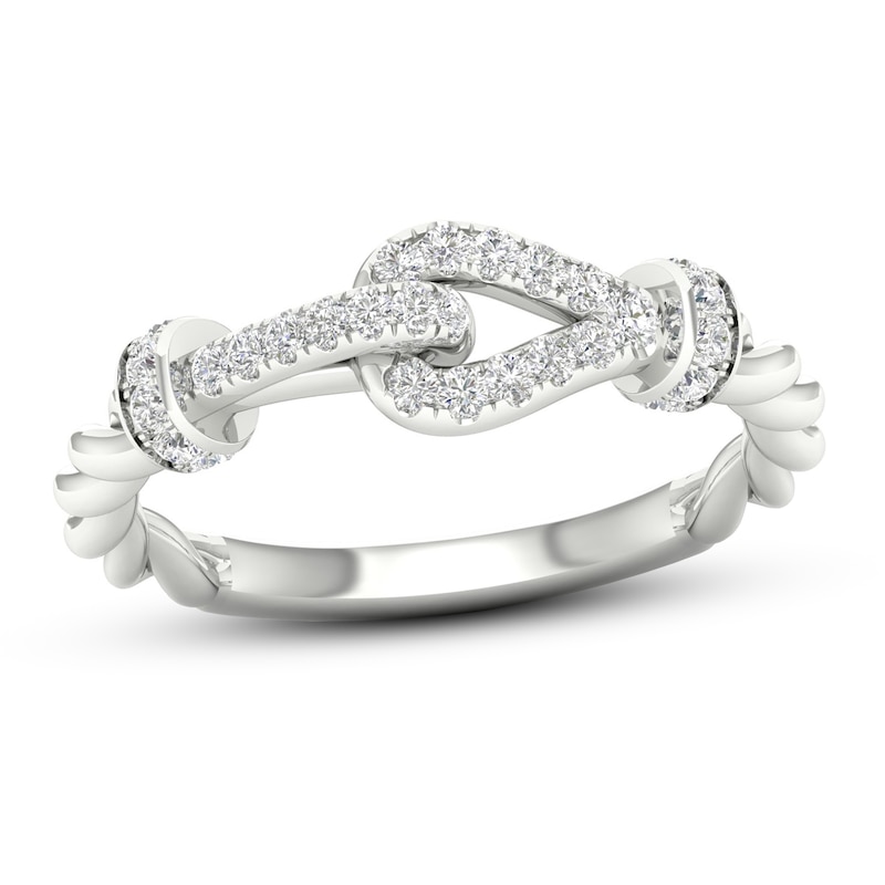 Main Image 1 of Love + Be Loved Diamond Ring 1/4 ct tw 10K White Gold