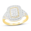 Thumbnail Image 1 of Diamond Fashion Ring 1/2 ct tw Round-cut 10K Yellow Gold