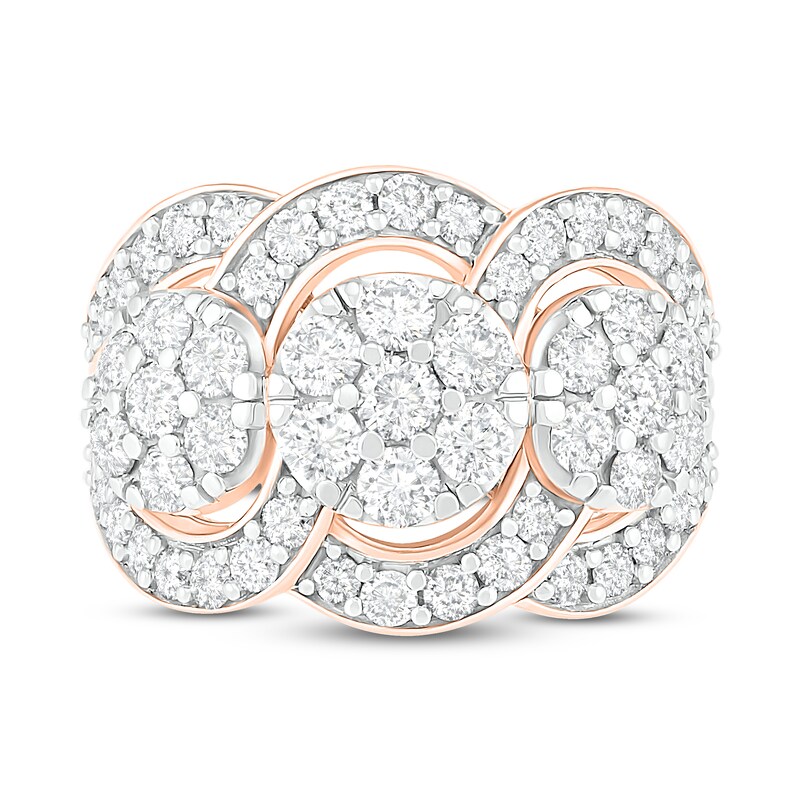 Diamond Fashion Ring 2 ct tw Round-cut 10K Rose Gold